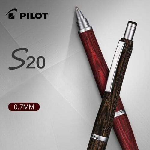 PILOT S20 Hippo Wooden Pole Ergonomic Pen Ballpoint Pen Warm Wooden Pole BPPS-2SK 0.7mm Oil Pen
