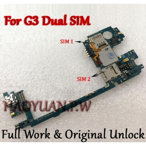 32GB Full Work Original Unlocked Mainboard For LG G3 D857 D858 D859 Dual SIM Motherboard Logic Circuit Electronic panel
