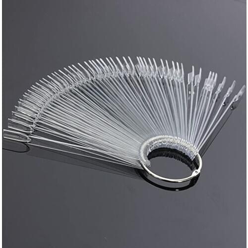 Transparent Skin Nail Polish Model Display Fan-shaped Nail Polish Swatches Practice Nail Display Board