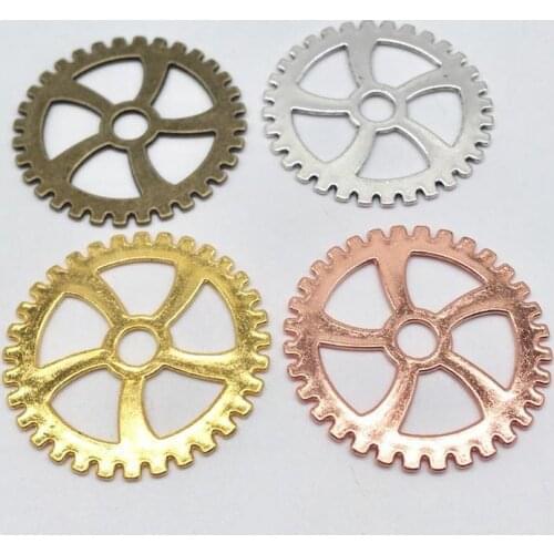 Retro 7 pcs alloy gear charms fit DIY Handmade Jewelry Making Earrings necklace bracelet Crafts Souvenir