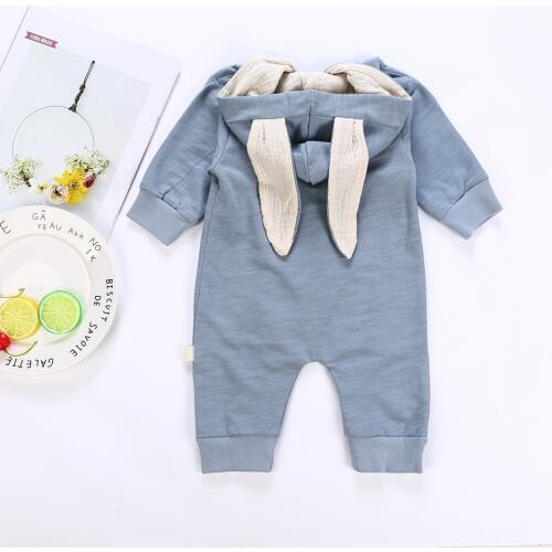 Christmas Newborn Baby Girl Boy Romper Rabbit ears Ruffles Outfits Set roupa infantil