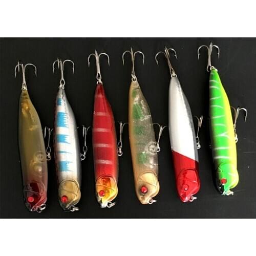 Fishing Dog Lure Hard Bait Artificial Pencil Lures Minnow Type Topwater Zigzag Sea Fishing Baits 10.5cm/11g