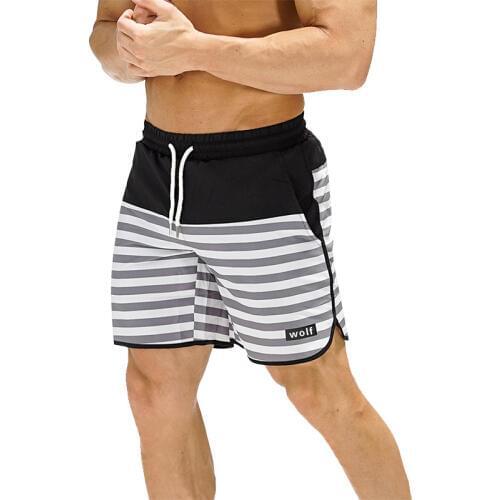 Mens Gym Fitness Shorts Run Jogging Sports Loose Mesh Quick Dry Bodybuilding Sportswear Male Short Pants