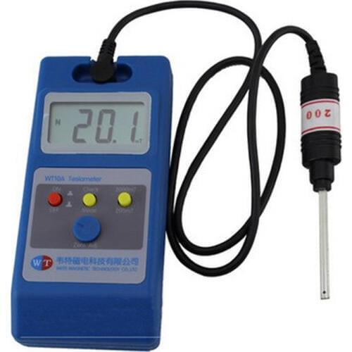 Tesla Meter Detector WT10A Gaussian Magnetic Fluximeter Magnet Magnetometer Magnetic Field Strength Detector HT-20