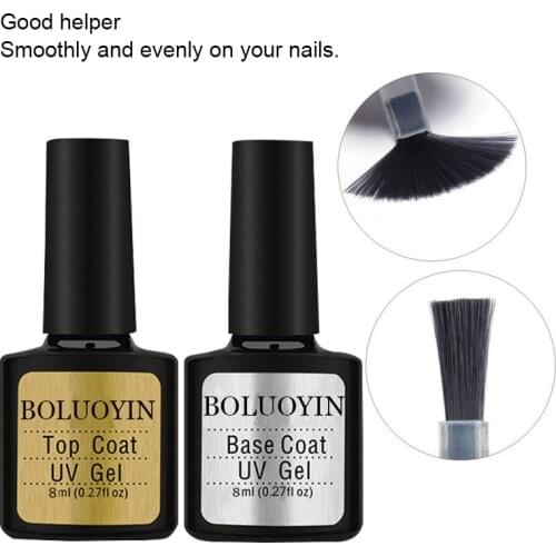 Foundation for UV Gel Polish Top Coat Base Coat Off White for UV Curing UV Gel Nail Lacquer 8ml Gel Nail Primer Topcoat