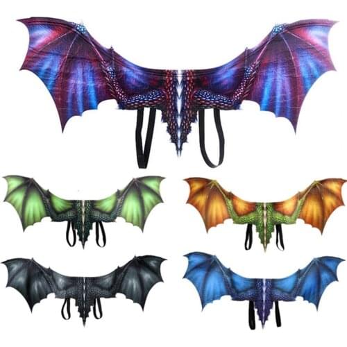 Convenient Easy Wear 3D Stretchy Halloween Cosplay Wing Prop Non Woven Fabric Wing Ornament Decorative for Role-playing