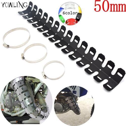 Universal Motorcycle Exhaust Muffler Pipe Heat Shield Guard Cover For Kawasaki Yamah Honda SUZUKI DUCATi Harle-Davidson