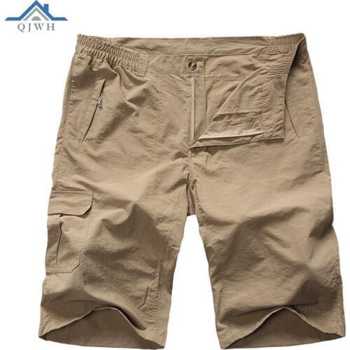 High Quality 2020 Outdoor Summer Sport Baggy Jungle Quick Dry tactical climbing military trekk Zipper Pocket Hiking Shorts Men