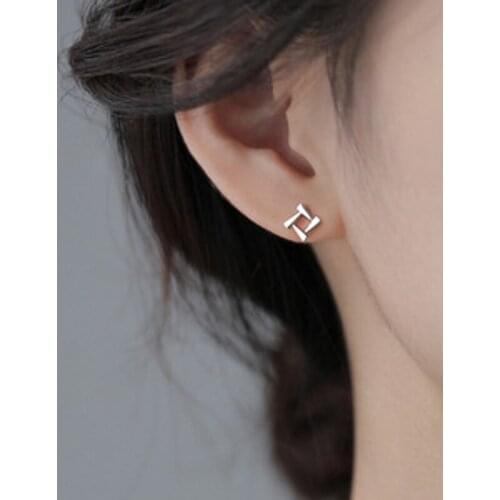 Summer Style 925 Sterling Silver Triabgle Stud Earrings For Women Sterling Silver 925 Jewelry 2021