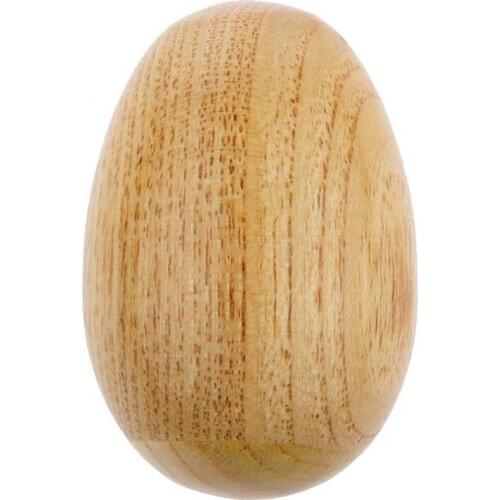 1pcs Handcrafted Wooden Egg Shaker Percussion Handcrafted Instrument Rattle Toy for Children Education