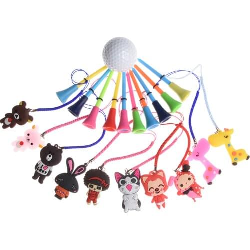 10Pcs Rubber Golf Tees plastic golf sit Prevent loss golf accessories Golf Gift