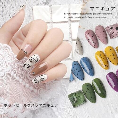 12ML Quail Egg UV Gel Semi Permanent Nails Gel Polish Transparent Colloid Soak Off Nails Manicure For Top Coat Nail Art TSLM1