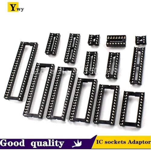 20pcs/lot IC sockets Adaptor Solder Type Chip base DIP 6 8 14 16 18 20 24 28 Narrow body Wide body