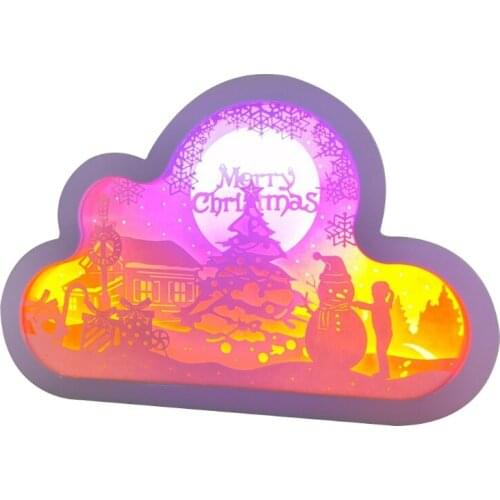 3D Cloud Lamp LED Night Light for Adults Baby Birthday Party Holiday Decorations Kids Room Decorative Engraving Lamp