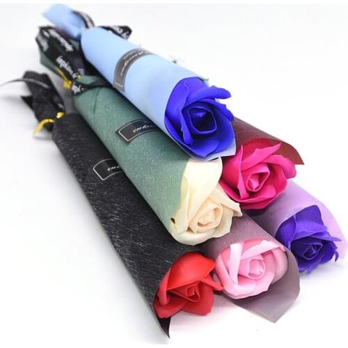 5pcs Bath Body Rose Flower For Wedding ValentineS Day Gift Floral Soap Scented Fragrance Holding Flower Nordic Home Decoration