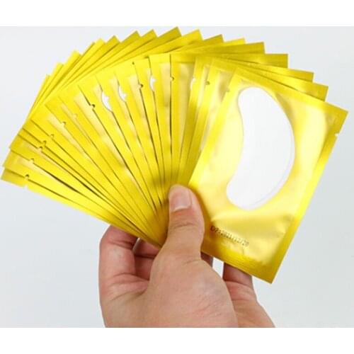 50/100 200 Pairs/Lot Patches for Eyelash Extension Under Eye Pads Paper Patches Pink Lint free Stickers for False Eyelashes
