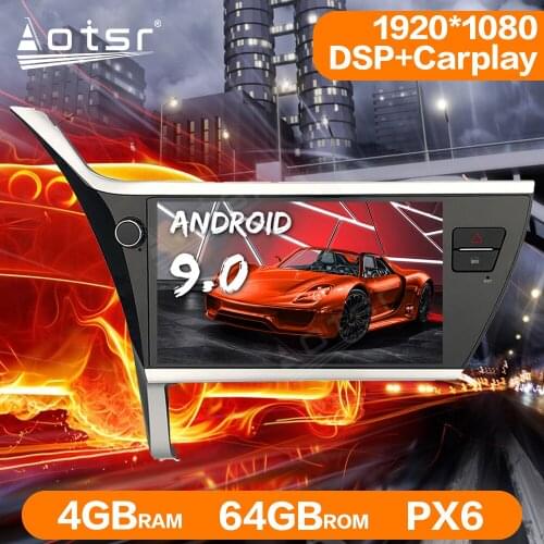 For Toyota Corolla LEVIN 2017 2018 Android 9.0 Car Radio Recorder Multimedia Player Car GPS Navigation Headunit Auto Stereo Unit