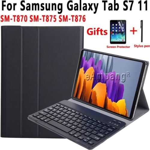 Bluetooth Keyboard Case for Samsung Galaxy Tab S7 11 SM-T870 SM-T875 SM-T876 Case Keyboard for Samsung Galaxy Tab S7 11 Cover