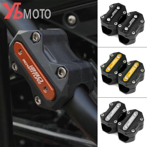 LOGO For KTM 1290 Super Adventure R/S Accessories Motorcycle Crash Bar Protective Cover Bar Bumper Block