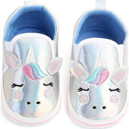 Winter Infant Shoes Newborn Kid Baby Boy Girl Soft Sole Crib Shoes Canvas Cartoon Prewalker Sneakers Lovely Unicorn Baby shoes