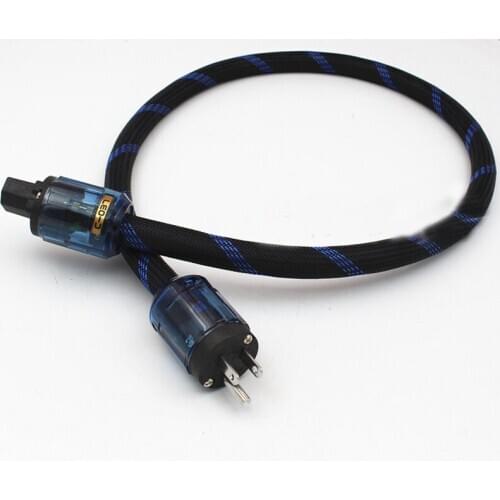 Hifi US/Schuko Power Cable EU Power Cord with EU/US Plug Mains Power Cable HIFI Amp/CD player power cable power cord