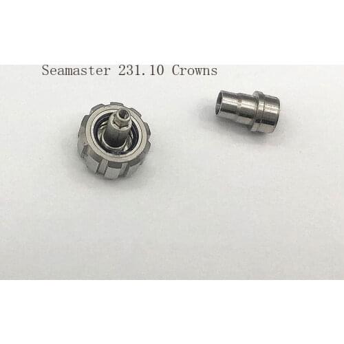 Stainless Steel Crowns For Omega Seamaster AQUA TERRA150M Watch Case, Watch Parts 231.10 Crowns 6.5mm
