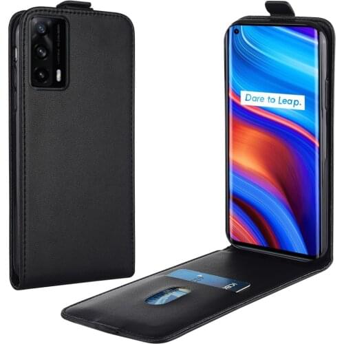 Flip Up and Down Leather Case for Realme X7 Pro Ultra RMX3063 RMX2020 RMX2021 Vertical Cover for X7Pro Ultra Case Phone Bag