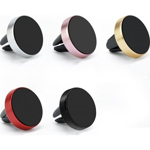 Round Magnetic Phone Holder in Car Stand Magnet Cellphone Bracket Car Magnetic Holder for Phone for iPhone Samsung Huawei Redmi