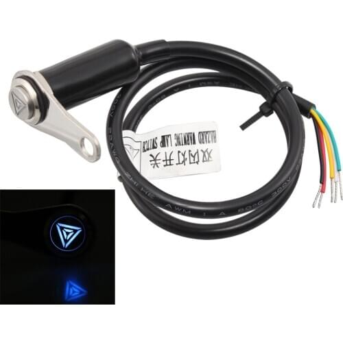 LED ON OFF Warning Flasher Signal Switch Manual Control Button Handlebar Mount DC 12V For Harley Electric Bikes Universal