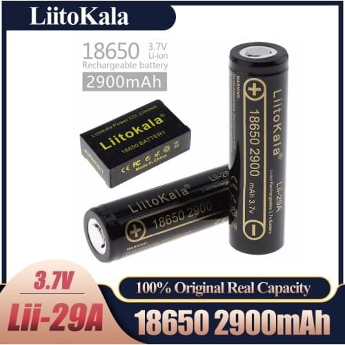 Liitokala Lii-29A 18650 3000mAh battery 18650 2900mah 3.6V discharge 20A, VP dedicated batteries High power battery