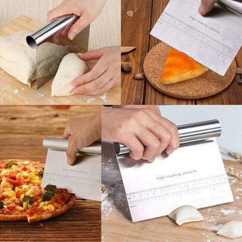 Dough Cutter Stainless Steel Pastry Spatulas Pizza Scraper Fondant Cake Decoration Tools Kitchen Accessories Baking Cutters