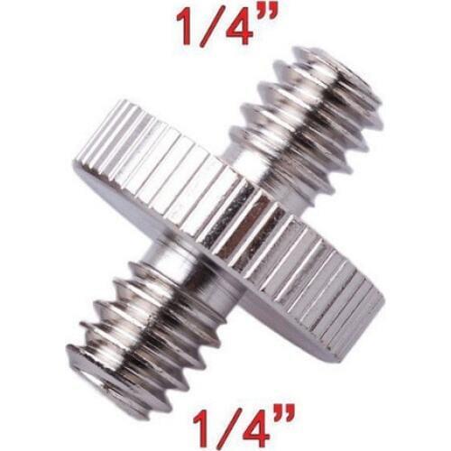 10PCS 1/4 to 1/4 Adapter Screw Tripod/Light Stand Mount Screw Metal
