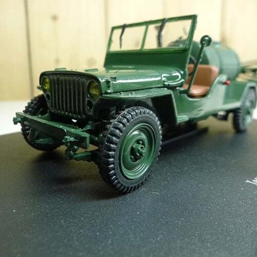 JEEP Agricole-1962 Jeep Military Battlefield Oil Tanker Transport Vehicle Model Diecast 1/43 Scale Classic Collection Display