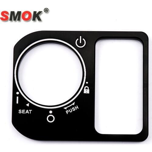 SMOK For Honda Click Motorcycle Modified Aluminum Alloy Lock Head Cover Electric Door Lock Decorative Cover