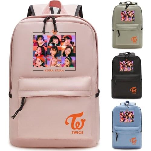 Fashion Casual Backpack Kpop TWICE Backpack Laptop Shoulder Travel Bags Student School Backpacks