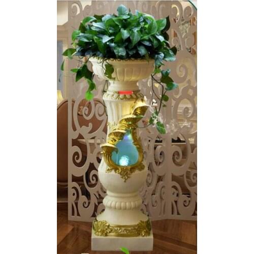 Floor living room decoration. Creative home decoration crafts. Large European water fountain..041