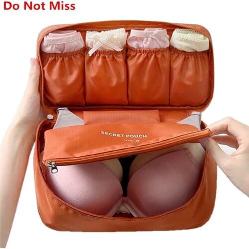 Do Not Miss Bra Underwear Travel Bag Suitcase Organizer Women Cosmetic Bag Luggage Organizer for Lingerie Makeup Organizers Bag