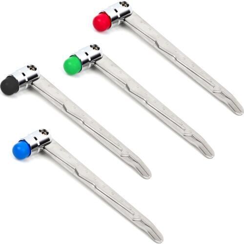 Neurological Reflex Hammer Caliper Multifunction Scale Percussion Hammer Diagnostic Hammer Massage Tool Stainless Steel