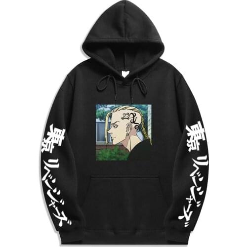 New Fashion Autumn Winter Man Anime Tokyo Revengers Printed Hooded Casual Loose Simplicity Pullovers Unisex Hoodies Tops