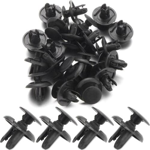New 20pcs Fender Liner Splash Shield Push Rivet Fastener Bumper Retainer Pin Clips for Toyota Mazda Suzuki Car Accessories Clips