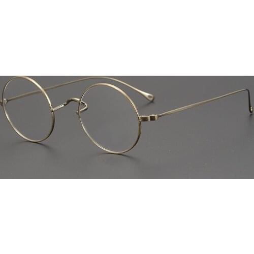 Brand Designer Minimalist Style Titanium Glasses Men Round Frame Vintage Super Light High Quality Eyeglasses Women Oculos