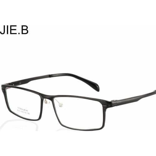 JIE.B Fashion moldura Glasses men women aluminum+Titanium Eyeglasses Optical glasses frame myopia prescription Eye glasses Frame