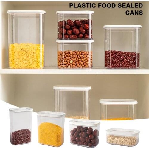 Luxury Acrylic Storage Boxes Dry Food Storage Container Larder Kitchen Layout Vacuum Storage Container Transparent Airproof Box