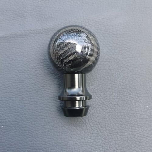 QDAEROHIVE MT carbon fiber gear knob head gear shift knob for Peugeot 206 207 307 308 for Citroen c-Elysee C-Quatre