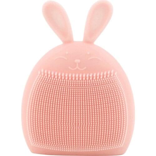 Silicone Cleansing Brush Rabbit Ear Cleaner Facial Exfoliating Deep Cleansing Massage Facial Scrub Brush Beauty Skin Care Tool