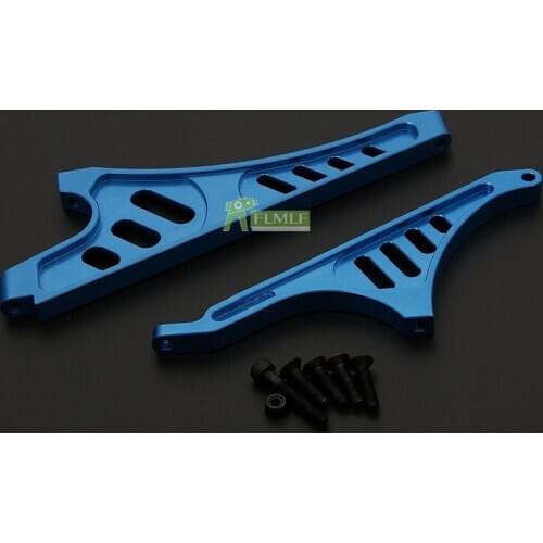 Alloy CNC Chassis Brace Front and Rear Bracket Set Support Kit Fit for 1/5 Losi 5ive T Rovan LT KingmotorX2