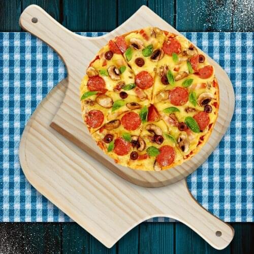 8/10/12/14inch Traditional Wooden Pizza Peel Homemade Cheese Board Kitchen Tool Look Good Enough to on the Wall in Kitchen