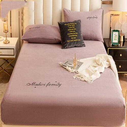 Thickened Double-Sided Crystal Velvet Coral Velvet Bedspread All-Inclusive Non-Slip Simmons Mattress Protection Cover