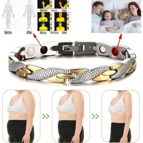 Weight Loss Ring Crystal Ring Stainless Steel Healthcare Hand String Slimming Healthy Stimulating Acupoints Gallstone Ring