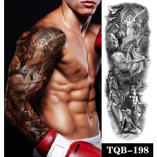 Waterproof Temporary Tattoo Sticker Protector of Ancient Egypt Greece Egyptian Totem Pigeon Tatto Flash Tatoo Fake Tattoos